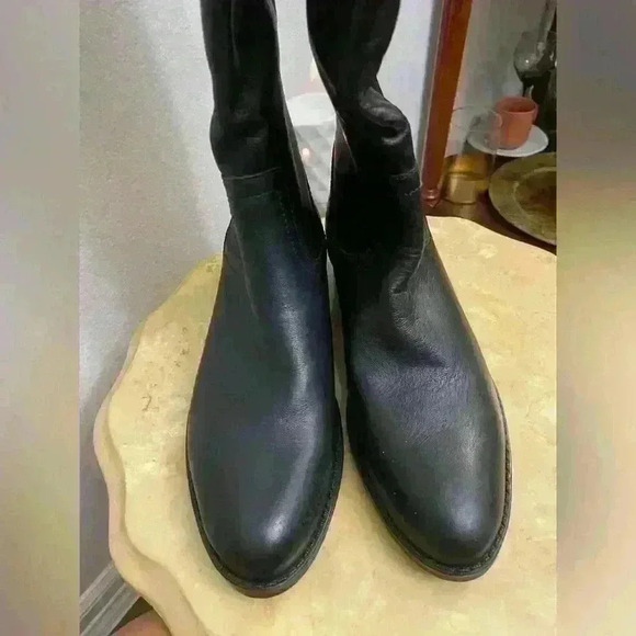 Steve Madden Women's Jasper Leather Riding Boots - 7.5M - Picture 1 of 9